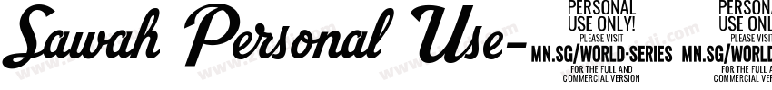 Sawah Personal Use字体转换